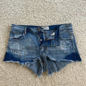 One Teaspoon Bandit Denim Shorts Size 29